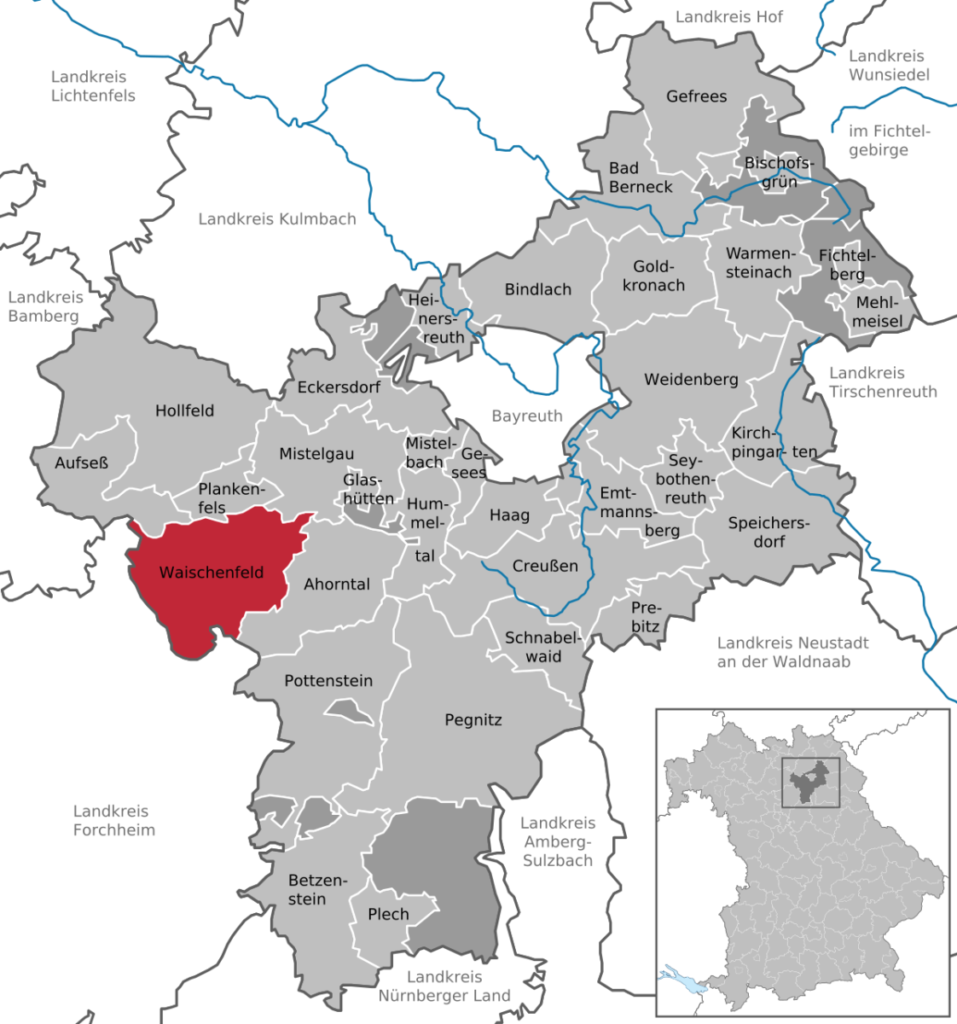 Lage Stadt Waischenfeld Karte